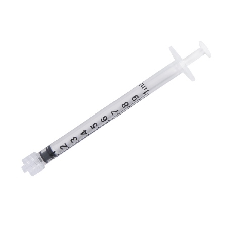 Syringe 1cc LL  Luer Lock Tip Without Safety SOL .. .  .  